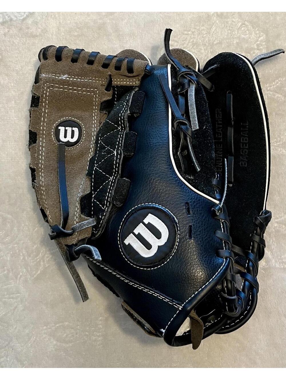 Wilson Dual Hinge A03LB15B5115 Size 11 1/2" Leather Baseball Glove A350 ~ R Hand